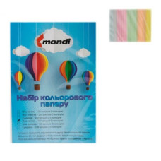 Бумага цветная А4 80г/м2 5х20/100 л