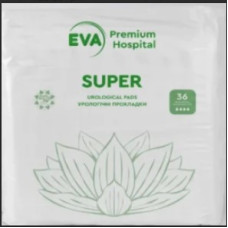 Прокладки урологические для женщин Eva Premium Hospital Super (уп.36шт)