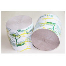 Туалетная бумага макулатурная (90мм*85мм)  серая, РОМАШКА