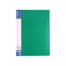 Папка-cкоросшиватель А4 (CLIP А) пластик. зеленая Е31201-04