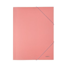 Тека пластикова, А4, на гумці, Pastelin рожева 1504-10-а