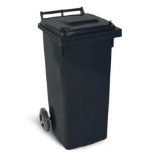 Контейнер для мусора  на колесах с крышкой, пластик  цвет серый  240 л